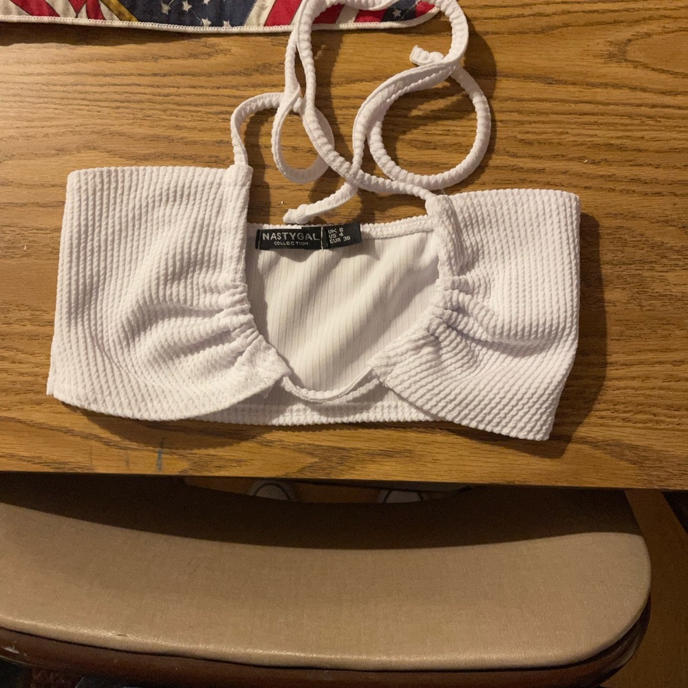 Nasty gal cropped halter top